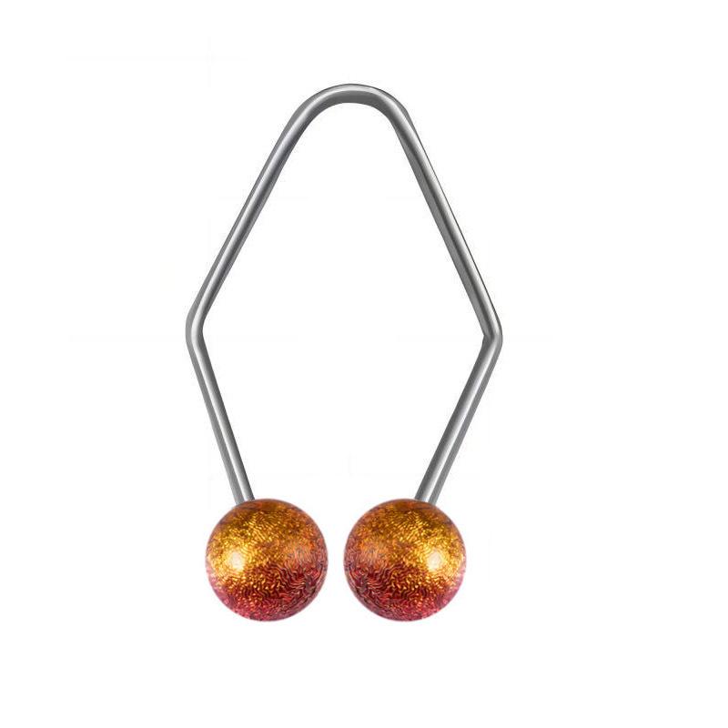 Stainless Steel Pearl Dimple Maker: European & American Facial Trainer, 14G Jewelry