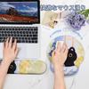 Newseego Keyboard Wrist Rest Keyboard Cute Integrated Mouse Hand Palm Memory Reduces Wrist Suitable for Gaming and Cute Cat Design & Cushion, Pad,
