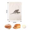 Reusable Linen Bread Bag Oxford Cloth Drawstring Bag Durable Bread Storage Bags  Kitchen Supplies