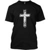 Distressed Cross - Religious Christian Men's T-Shirt