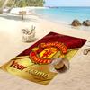 Manchester United Personalizovaný Potisknutý Plážový Ručník Fotbalové Logo Podpora Vlastní Jméno Text Absorpční Ručník Pro Sport Cestování Speciální Dárek
