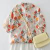 DIMANAF 2026 Plus Size Summer Women Blouse Shirts Oversize Loose Casual Fashion Lady Tunic Tops Print Floral Beach Buttons