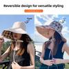 Fisherman Hat Women Summer Sun Protection With Large Brim For Outdoor Activities