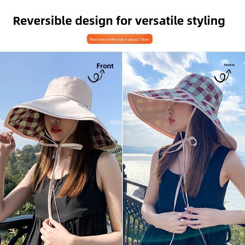 Fisherman Hat Women Summer Sun Protection With Large Brim For Outdoor Activities
