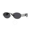 Versace Dark Grey Oval Unisex Sunglasses Ve2264 151387 56
