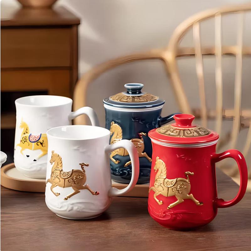 Qian Tang Xuan Prosperity Horse 3-Piece Tea Set
