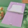 Large Capacity Colorful A4 Thickened Archive Box Foldable Plastic File Folder for Office Use, Accounting Documents Organization