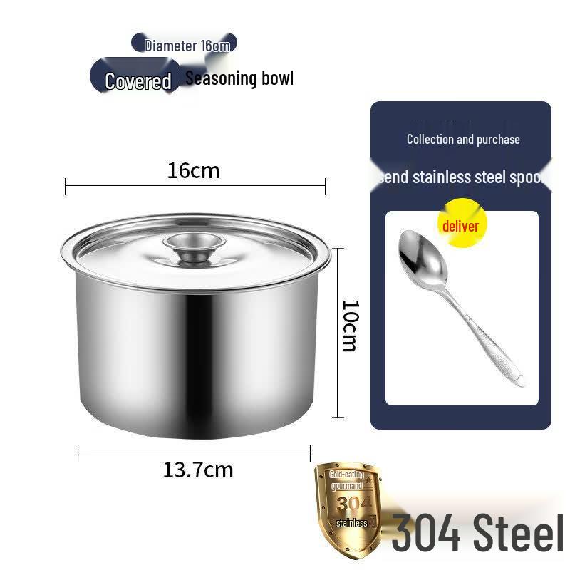 

304 Stainless Steel Commercial Deep Mixing Bowls with Lids