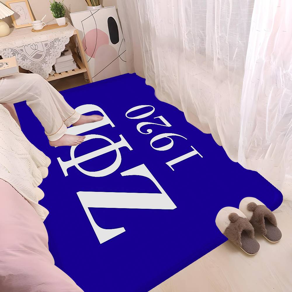 Zeta Phi Beta Hallway Carpet Non-Slip Laundry Room Mat Laundry Decor Balcony Child Living Room Bedside Area Rugs