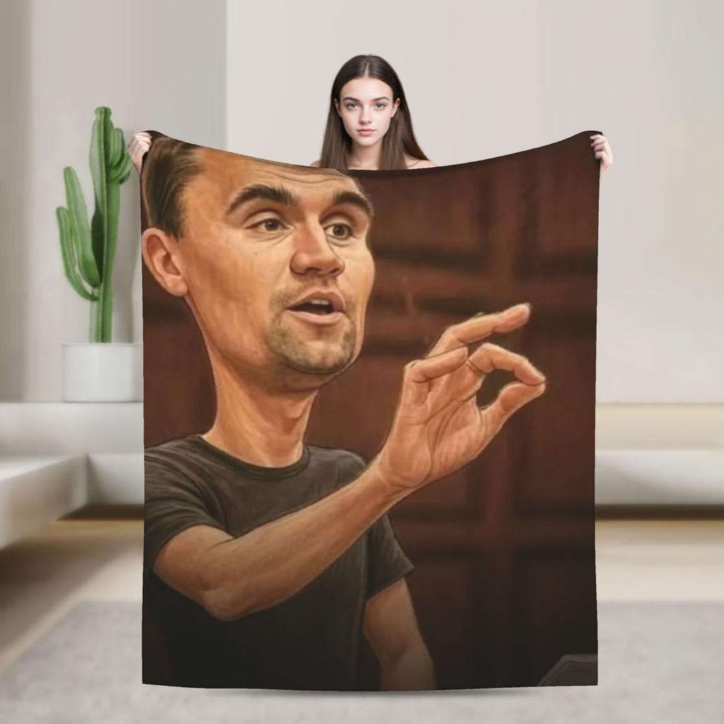 Charlie Kirk Gift Blanket For Men Women Super Soft Cozy Throw Blankets for Sofa 50x60 Inches Multi-size