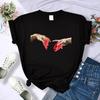 My Heart Is Broken Print Women Tshirts Sport Casual T-Shirts Personality Breathable Short Sleeve Hip Hop Street T-Shirt Female