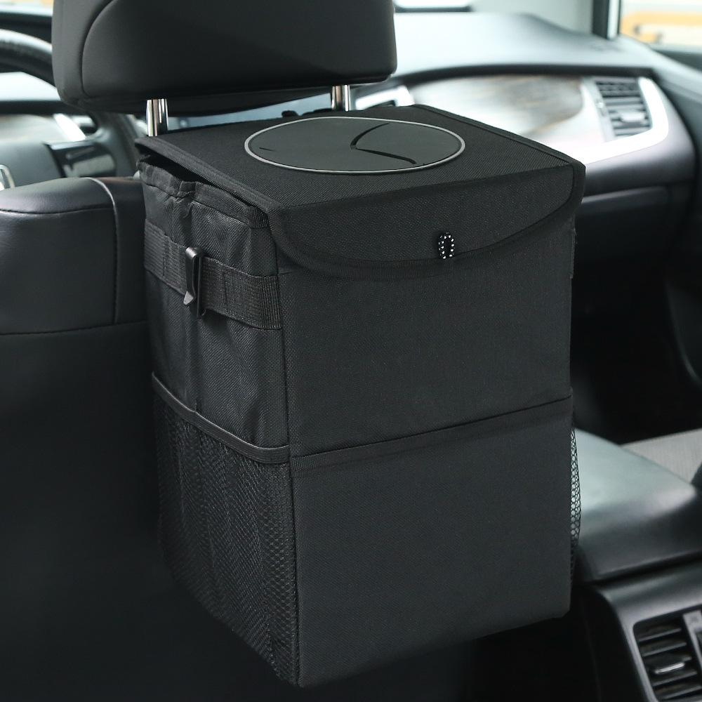 Skládací odpadkový koš do auta, závěsný odpadkový koš do auta, nepropustný pytel na odpadky do auta, vodotěsný organizér pro nákladní auto, SUV, domov, kancelář