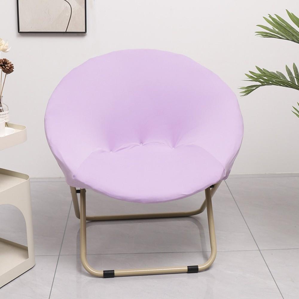 PU Saucer Chair Cover Round Elastic Moon Chair Protector Anti-slip Solid Color Lazy Recliner Slipcover Fit Outdoor Chair
