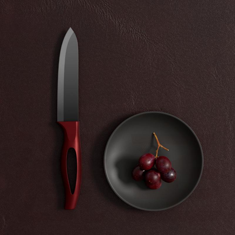 Ceramic Fruit Knife for Kitchen 3 4 5 6 Inch Chef Knife with Sheath Utility Slicing Cooking Tool for Vegetable Rustproof Zirconig