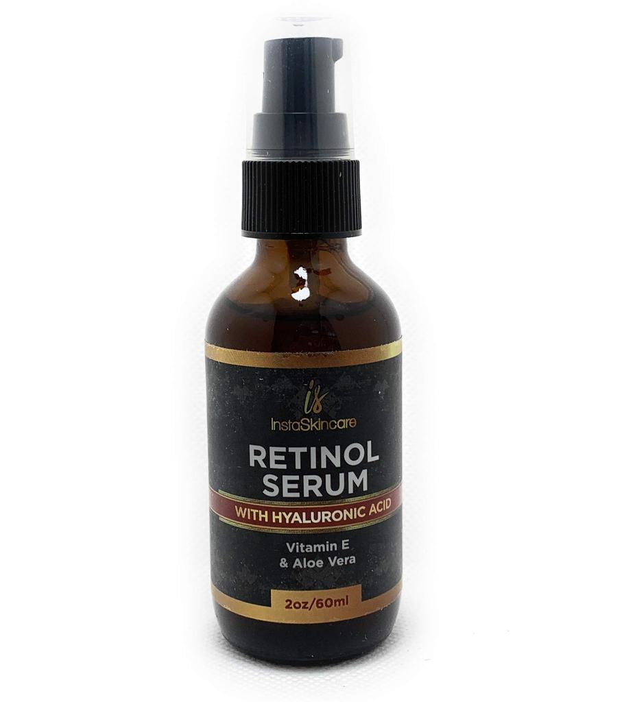 Premium Retinol Undiluted Hyaluronic Vitamin Vitamin and Aloe Large Made in the Serum, Retinol, Acid, A, E, Vera. Organic, Capacity, USA.