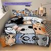 3pcs Nightmare Before Christmas Printed Bedding Set, Breathable And Soft, Machine Washable, Christmas Gift Birthday Gift, Bedroom Decoration