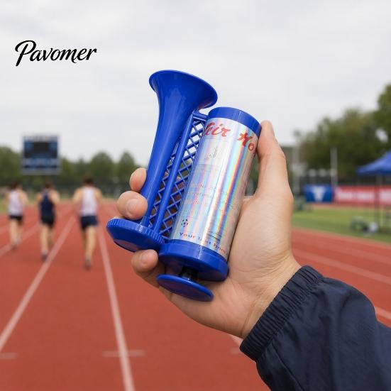 Long-lasting Sound Horn Hand Pump Air for Sports Games, Cheering Noise Maker Hard PP Material Stadium, Portable Push Speaker Soccer Fan Party Handheld