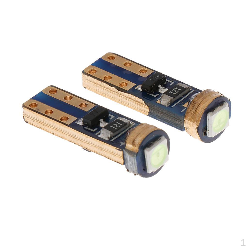 

1 Pair T5 12 Performance Dashboard Instrument Indicator Ice Blue