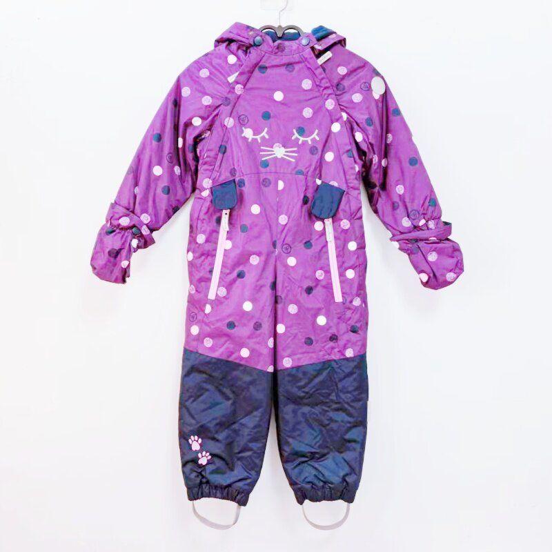 Exported to Northern Europe, Russia, Finland, Thin Cotton Windproof, Waterproof, Snowproof Children's One-Piece Ski Suit, Winter Model