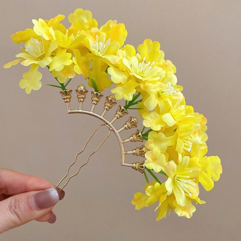 Sweet Flora Hair Stick Bohemian Chinese Style Hairpin Thai Side Clip  Bridesmaid