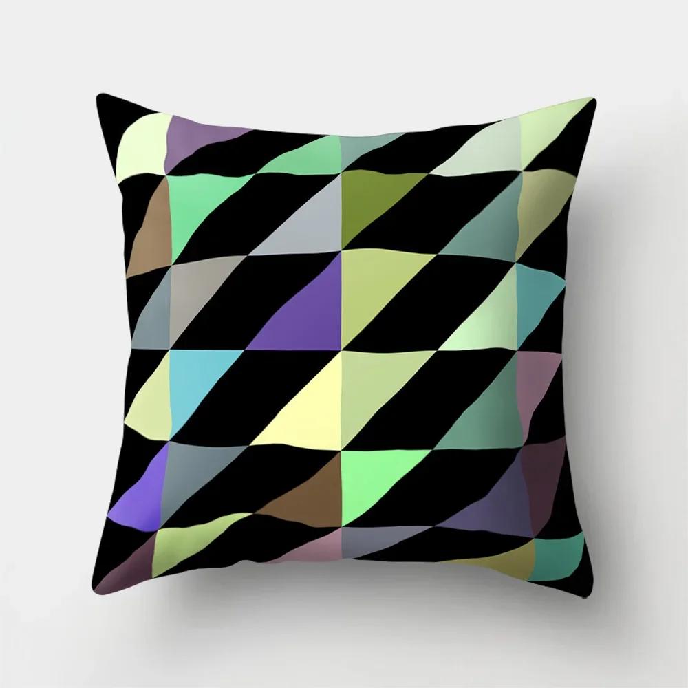 Mode Kissenbezug Cartoon Funda Cojin Sonnenaufgang Überwurfkissen für Schlafzimmer Regenbogen Kissenbezug Housse De Coussin Hogar