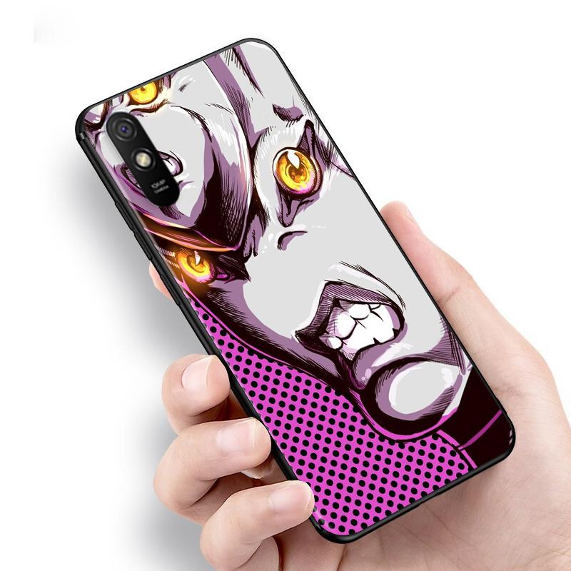 Anime JoJo Diavolo dla Xiaomi Redmi 9C 9T 9I 9AT 9A 9 8A 8 7A 7 6A 6 5 A 4X Prime Pro Plus czarny miękki futerał na telefon
