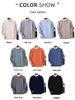 Men's 100% Pure Wool Crew Neck Sweater - Medium Thickness, Solid Color Knitwear for Autumn and Winter Warmth