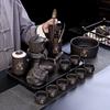 ZISIZ Automatic Purple Clay Stone Mill Tea Set