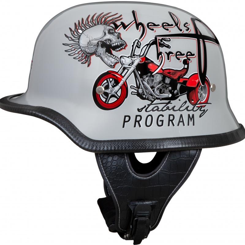 New Vintage Helmet Male and Female Couple Helmet German Locomotive Cruising Harley Half Helmet Personalized Bike Locomotive Hard Hat