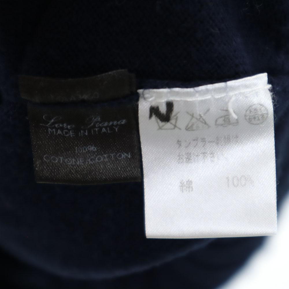 loro piana Made In Italy Long Sleeve V Neck Sweater 50 Navy Knit Men's Used
