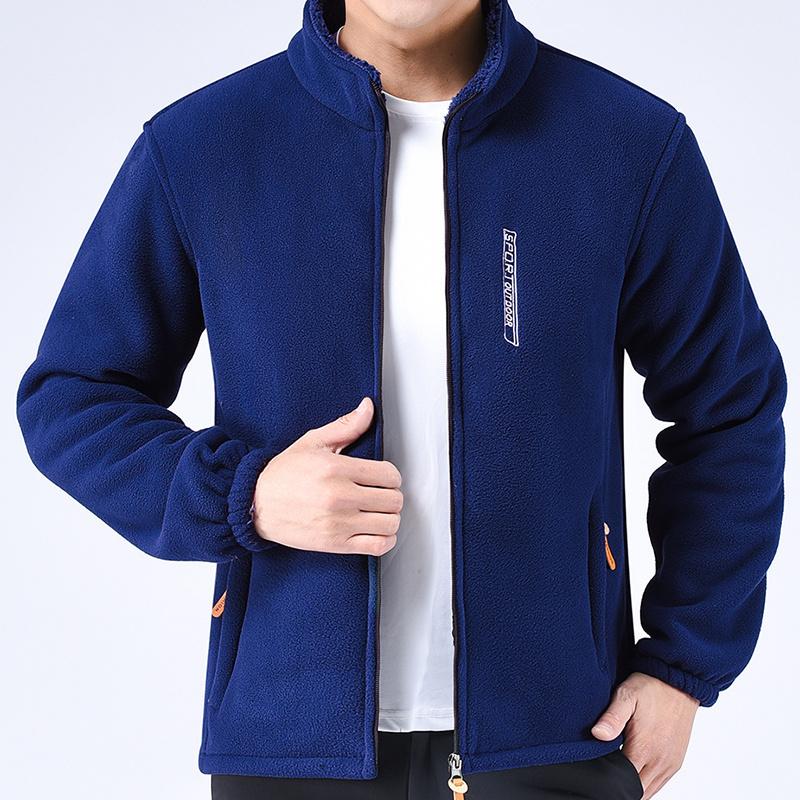 

Мужская толстовка-кардиган из плотного флиса с бархатом, весенняя и осенняя куртка, мужская теплая куртка на осень и зиму 4XL