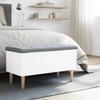 Storage Bench White 82x42x46 Cm Engineered Wood