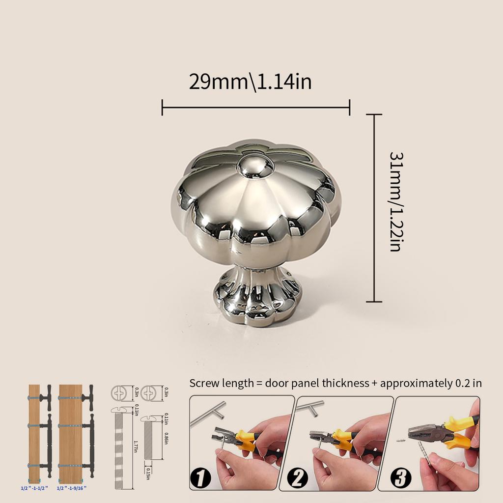 Modern Single-Hole Zinc Alloy Round  Pulls Cupboard Wardrobe TV Cabinet Entryway Cabinet Nightstand Handle Furniture Hardware