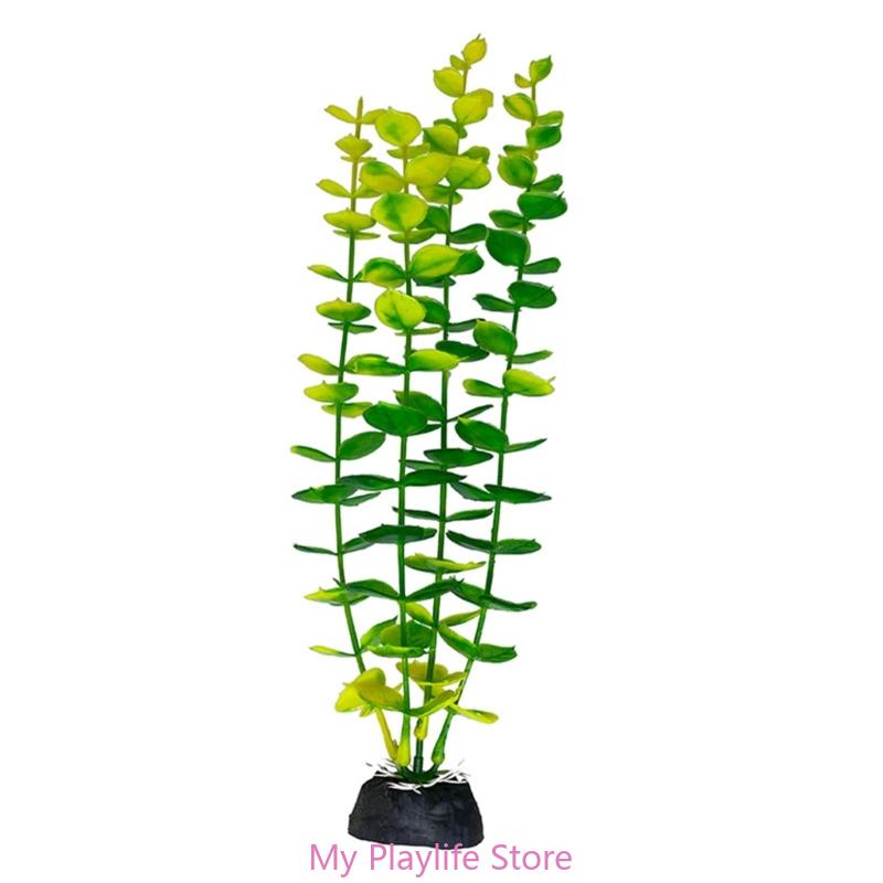 Artificial Plastic Water Plant Grass Aquarium Decorations Plants Fish Tank Grass Flower Ornament Decor Aquatic Accessories