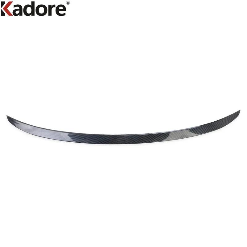 Rear Trunk Spoiler Cover Trim For Honda Accord 2018-  Carbon Fiber Car Tailgate Side Wing Splitter Strip Accessories