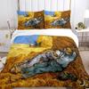 Van Gogh Kunst Niedlich Kawaii Bequemer Bettbezug Steppdecke Kissenbezug Bettwäscheset Kinder Schlafzimmer Dekoration Heimtextil