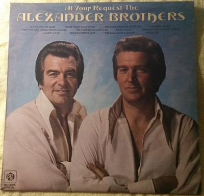 LP Record ALEXANDER BROTHERS  At Your Request The Alexander Broth PKL5516 PYE 1974 UK Pop Used