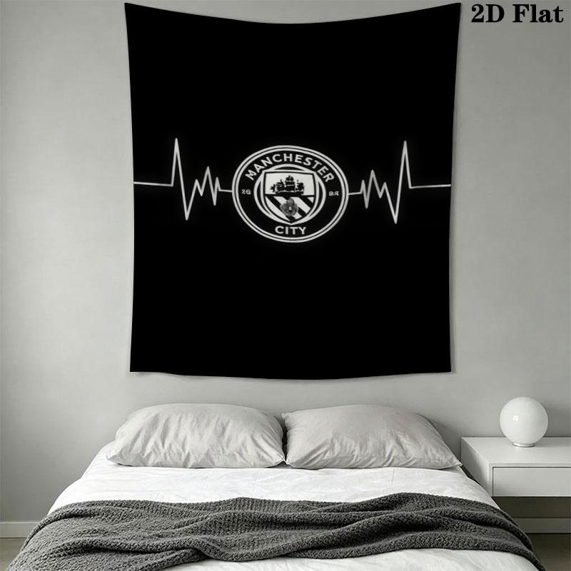 Wild MCFC VictoryWall Hanging Printed Fabric Blanket Decorative Tapestries for Bedroom Living Room Home Decor
