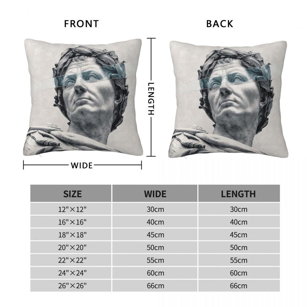 Julius Caesar Roman Dictator Square Pillowcase Polyester Linen Velvet Pattern Decor Throw Pillow Case Sofa Seater Cushion Cover