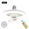 360 ° Rotating Ceiling Fan Light E27 Intelligent Fan With Remote Control Led Fan Light For Living Room Bedroom Top Light 85-265V