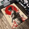 Samurai-Frauen-Druckteppich - Heimdekoration Teppich für Wohnzimmer Schlafzimmer Bodenbelag Computerstuhl Bereichsteppich
