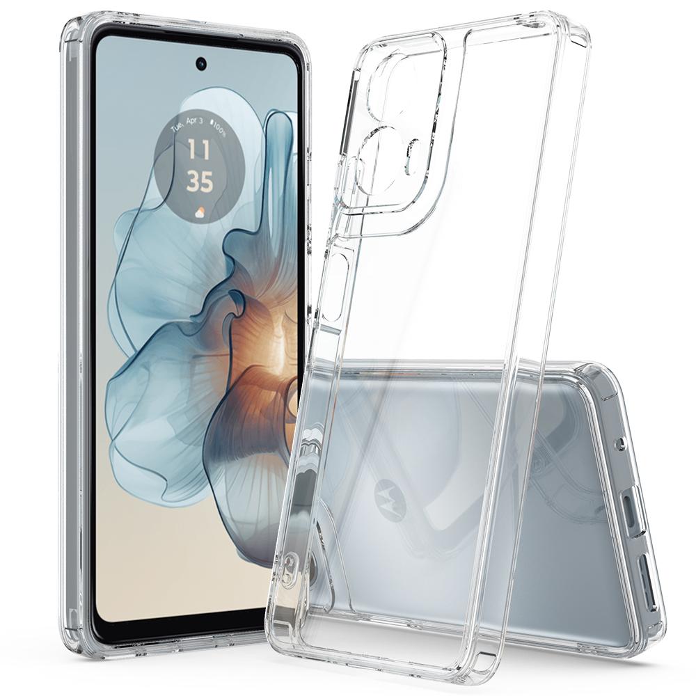 For Motorola Moto G04 4G/G04s 4G/G24 4G Case TPU+Acrylic Transparent Phone Cover