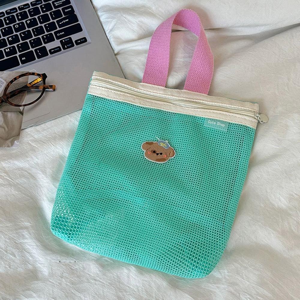 

Skin Care Storage Bag Mesh Storage Bag Student Stationery Zipper Makeup Bag Makeup Organizer