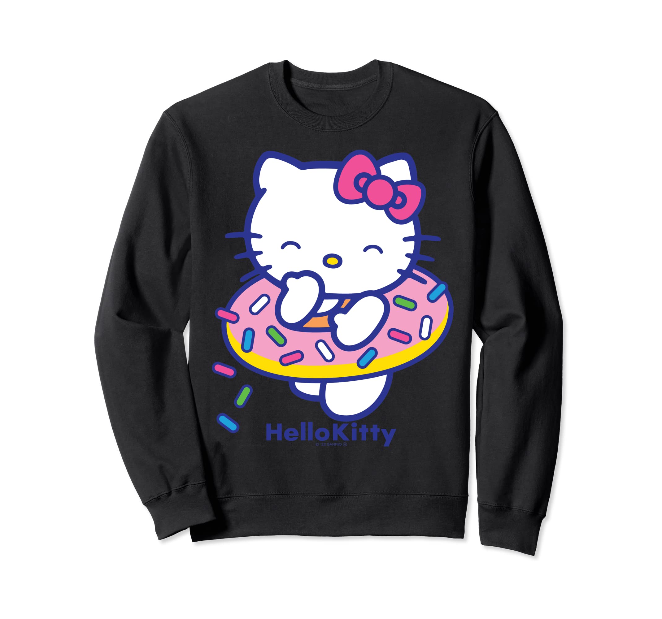 

Свитшот с изображением купальника Hello Kitty в американском стиле чёрный