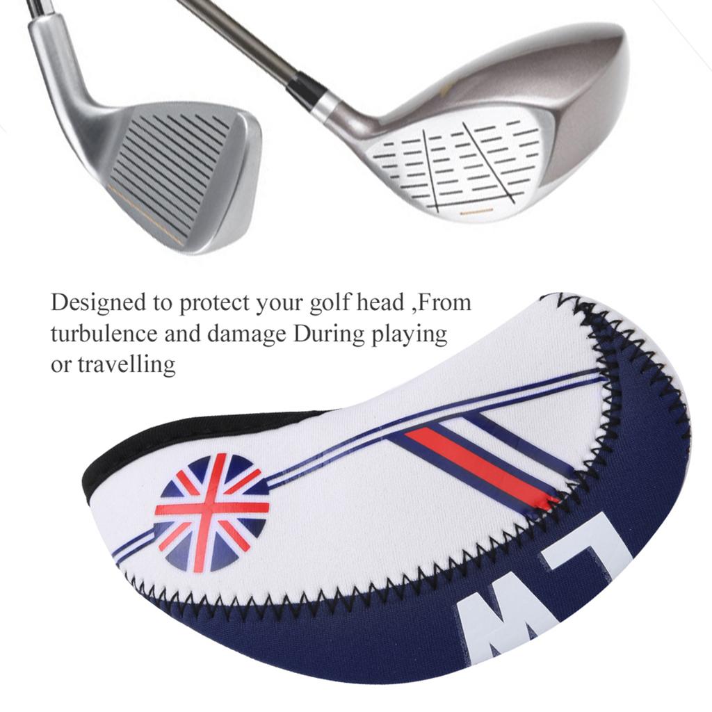 10PCS Cloth Portable Headcover Practical Putter Head Cover Sports Entertainment Accessory