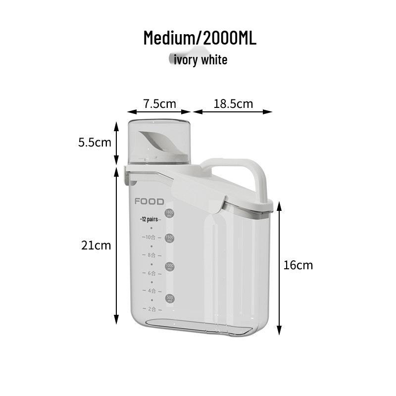 Recipient etanș pentru depozitarea orezului și cerealelor în stil japonez