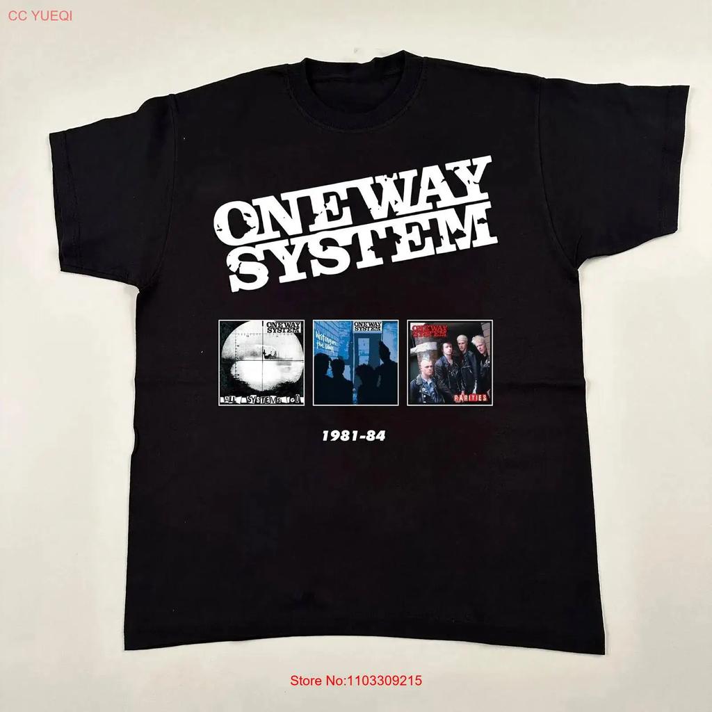 Rare One Way System 1981 84 T Shirt Concert S To 5XL CM770 Vintage Washed Homme Slightly Stylish Graphic Stretched Comfortable