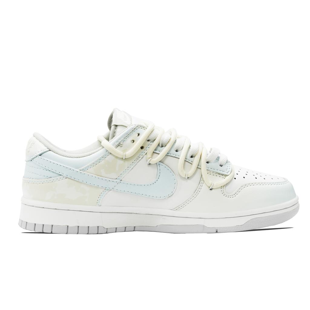 Nike Dunk rutschfest und atmungsaktiv Low-Top Skateboard-Schuhe Unisex Beige Weiß Blau DD1503-103(Team289-)