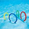 New 4pcs  Diving Rings Underwater Swimming Rings Sinking Pool Toy Rings For Kid Children Swimming Diving Ring