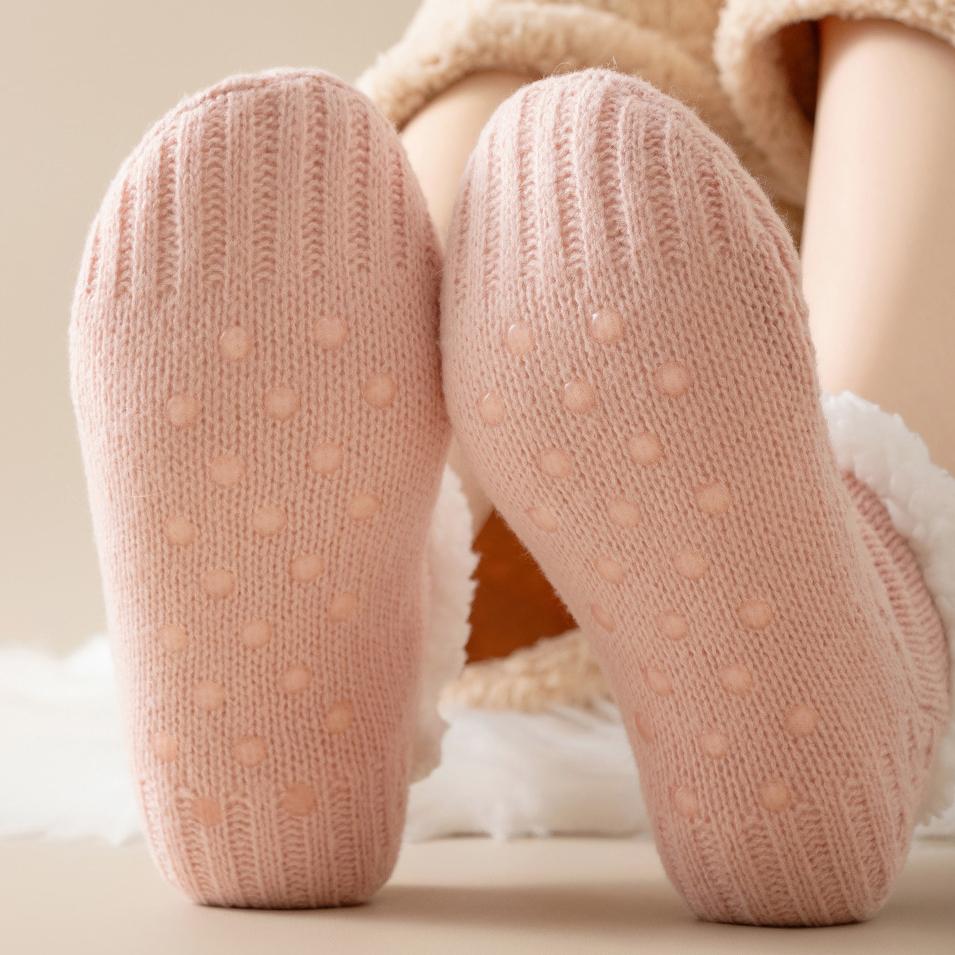 Șosete de podea Toamnă și Iarnă Gros de catifea Calde Șosete pentru picioare Șosete pentru femei Șosete de casă pentru dormit